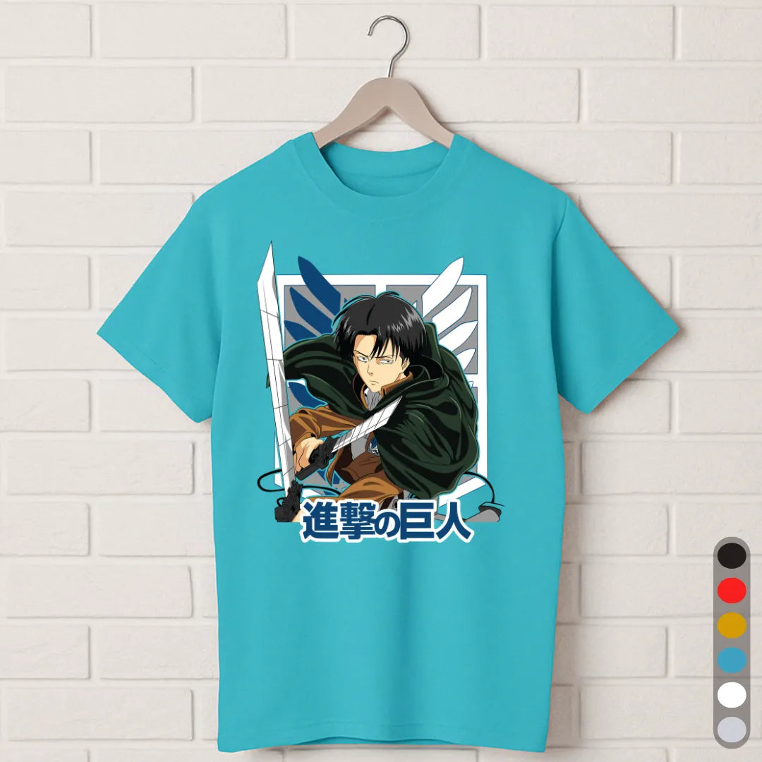 Attack on Titan Levi Ackerman T-Shirt – Anime Manga Graphic Tee