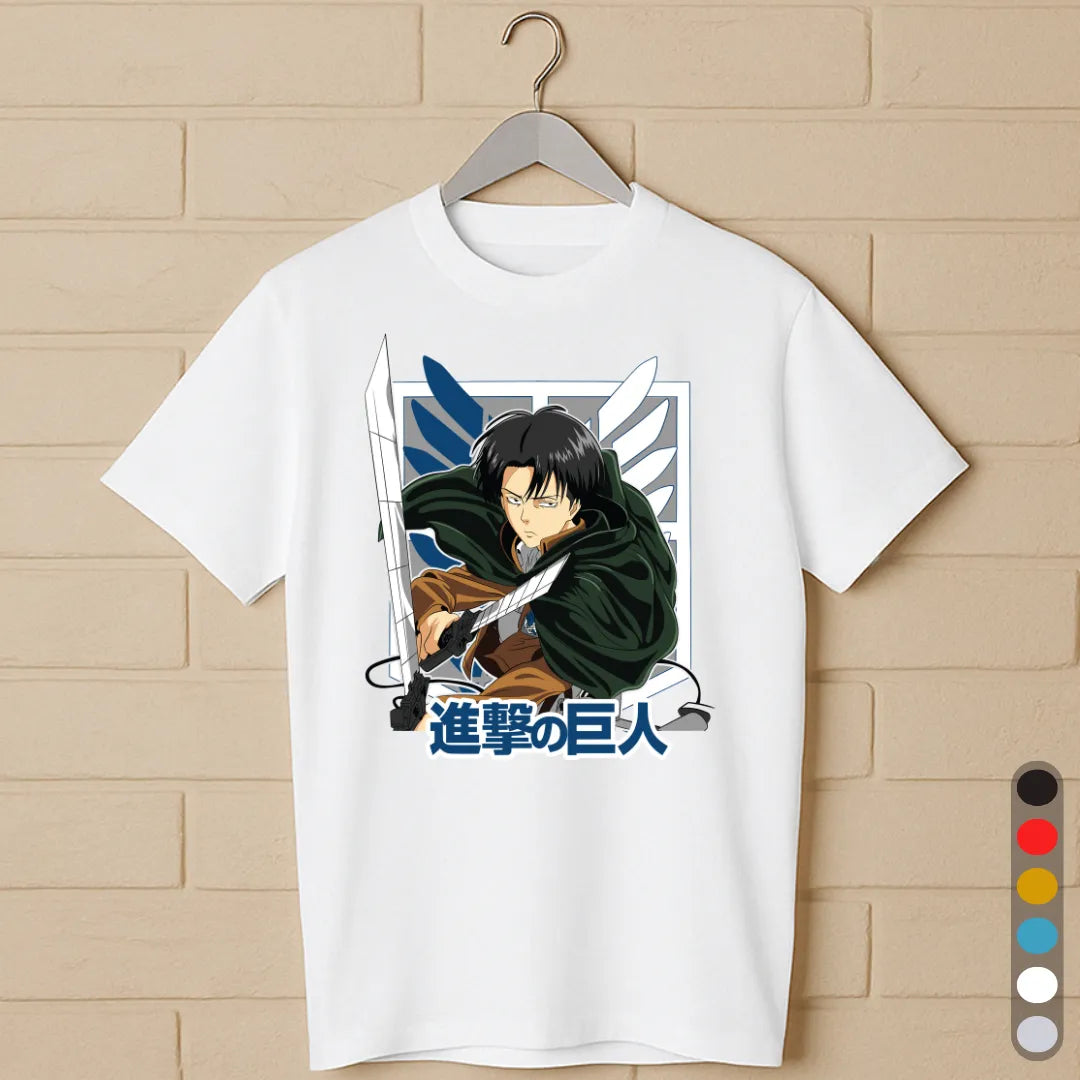 Attack on Titan Levi Ackerman T-Shirt – Anime Manga Graphic Tee