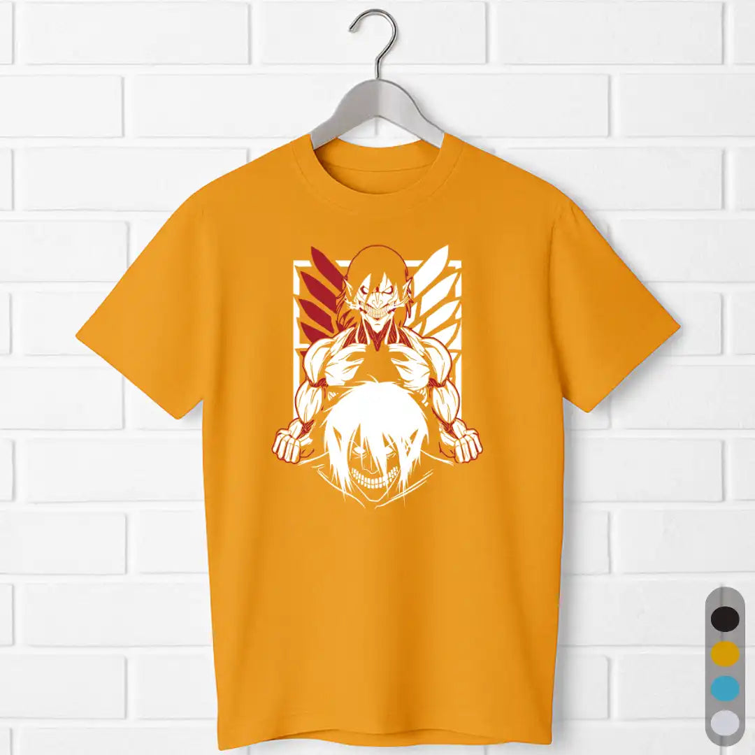 Eren Dual Titan Form Unisex T-Shirt – Attack on Titan Anime Shirt