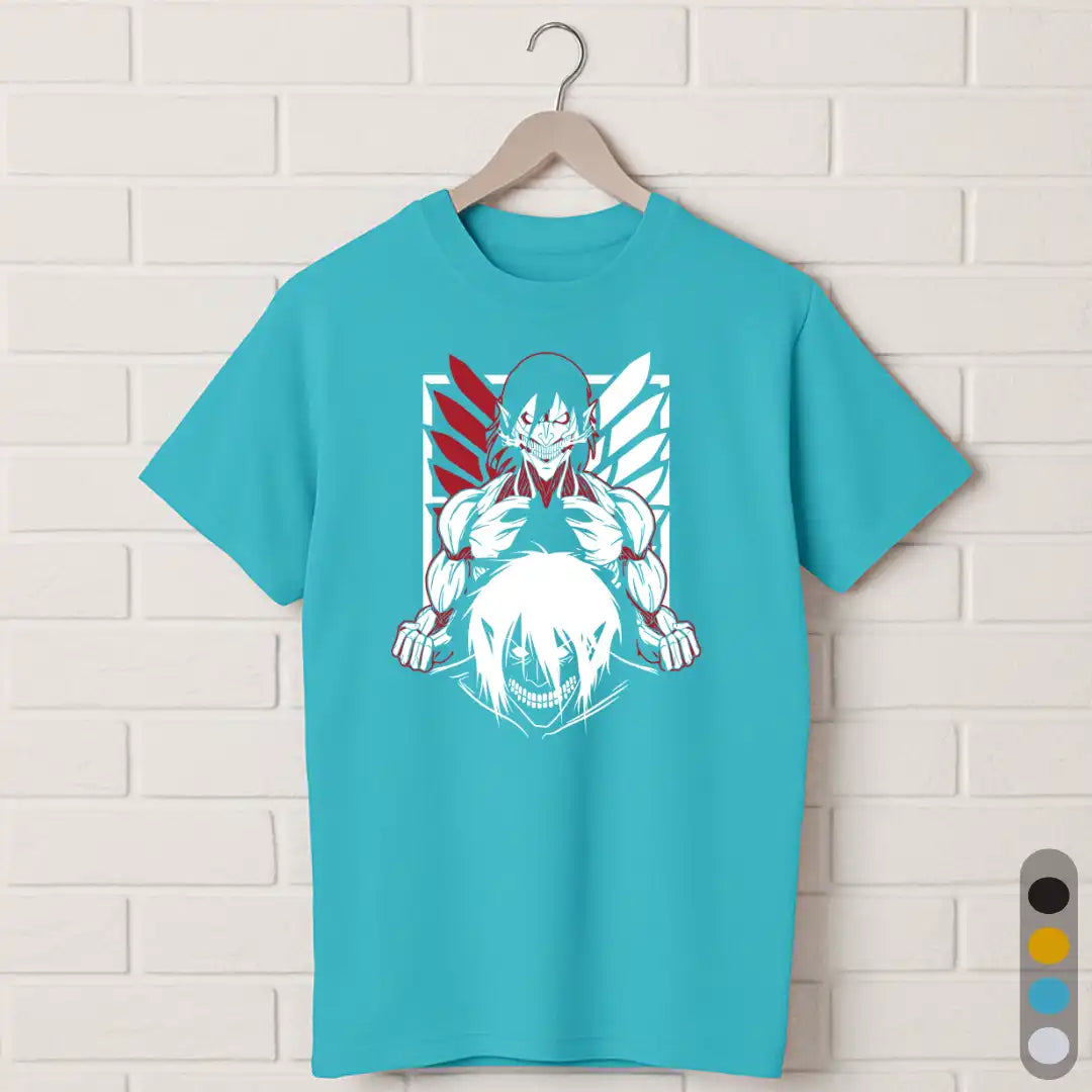 Eren Dual Titan Form Unisex T-Shirt – Attack on Titan Anime Shirt