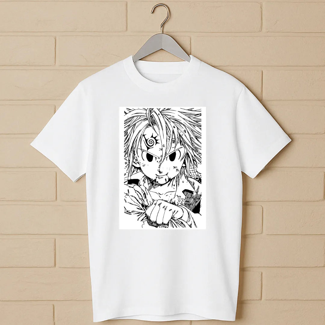 Meliodas Demon Mark T-Shirt – Seven Deadly Sins Anime Tee red