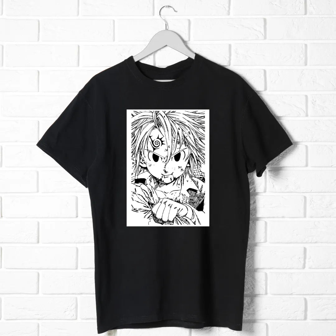 Meliodas Demon Mark T-Shirt – Seven Deadly Sins Anime Tee black