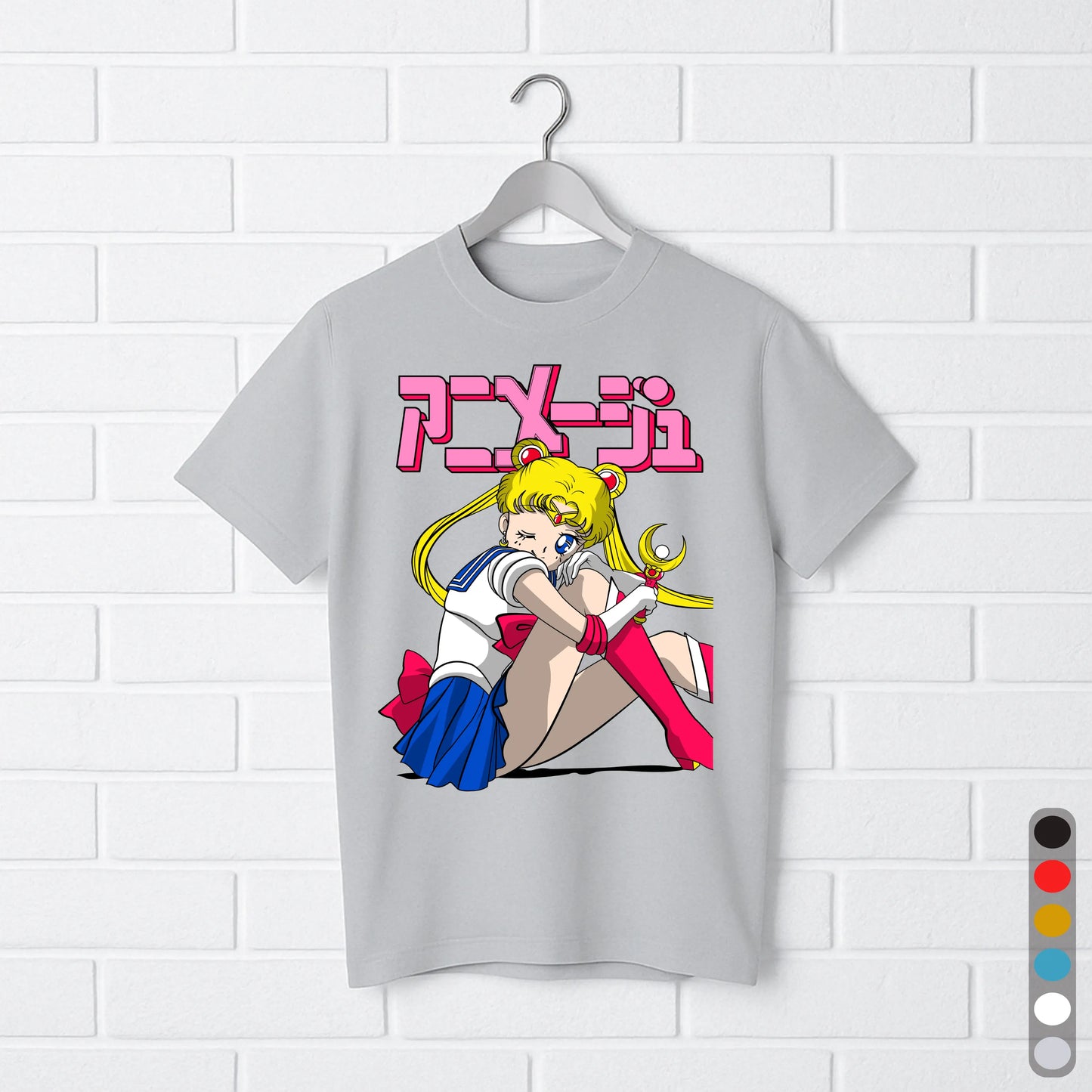 Sailor Moon Winking T-Shirt – Retro Anime Girl Japanese Manga Tee