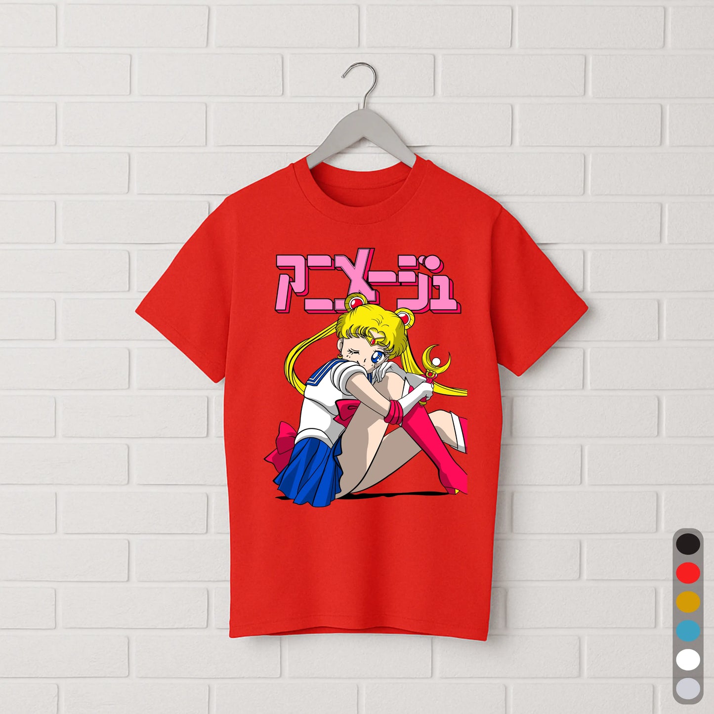 Sailor Moon Winking T-Shirt – Retro Anime Girl Japanese Manga Tee