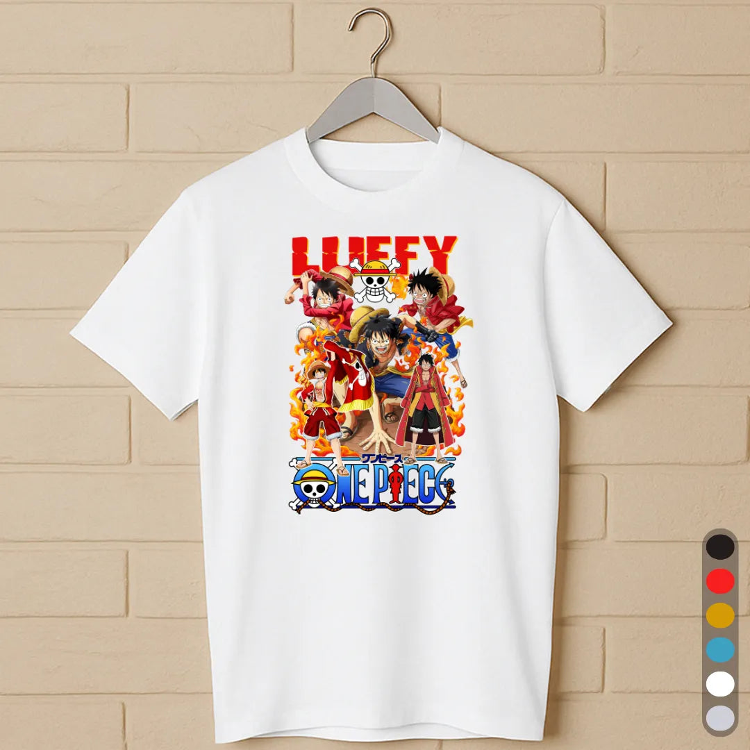 Luffy Evolution T-Shirt – One Piece Anime Tee