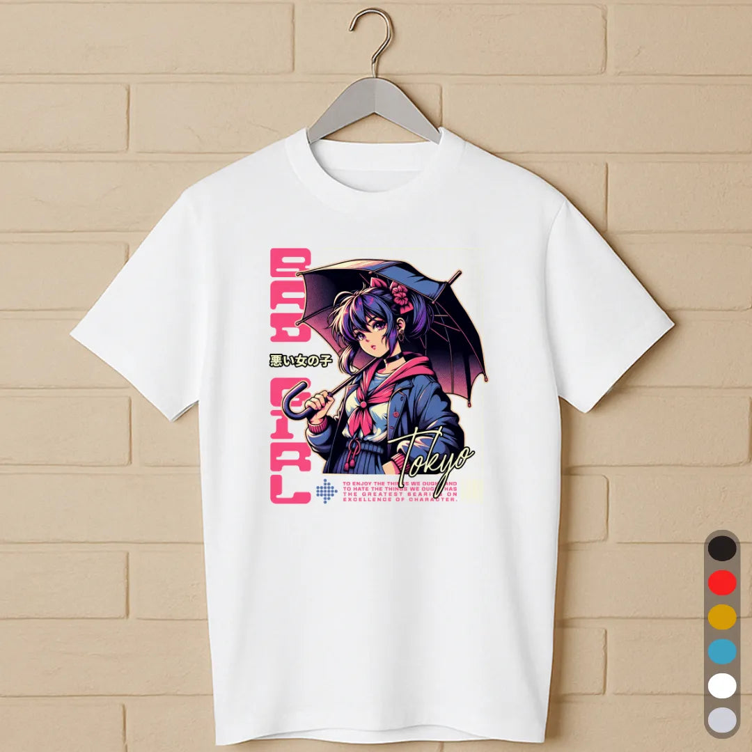 Tokyo Bad Girl T-Shirt – Anime Streetwear Tee