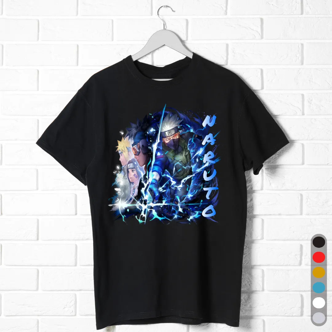 Kakashi Naruto T-Shirt – Team Minato Lightning Tee