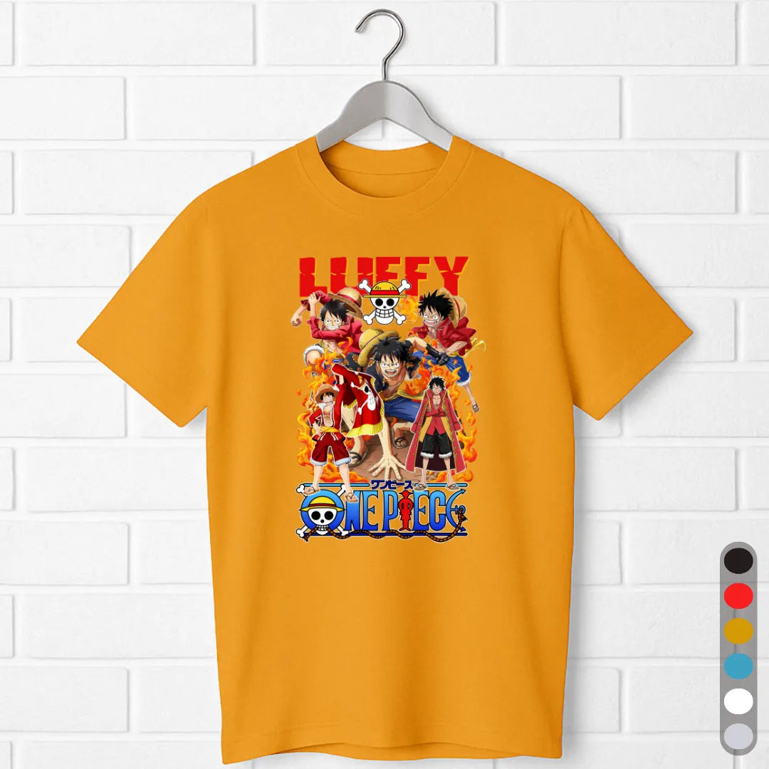 Luffy Evolution T-Shirt – One Piece Anime Tee