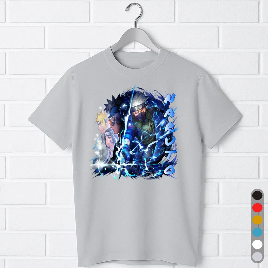 Kakashi Naruto T-Shirt – Team Minato Lightning Tee