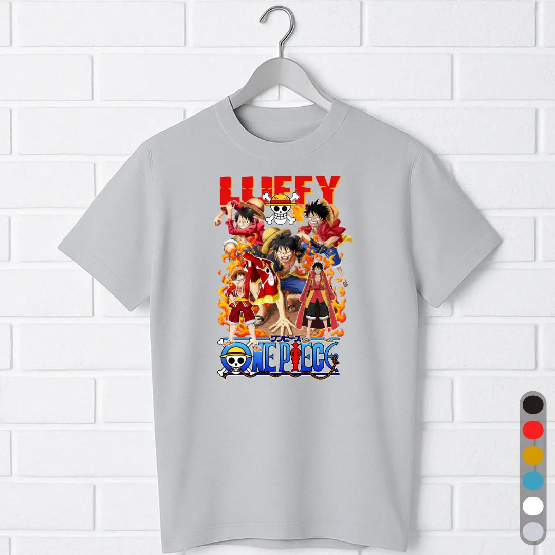 Luffy Evolution T-Shirt – One Piece Anime Tee