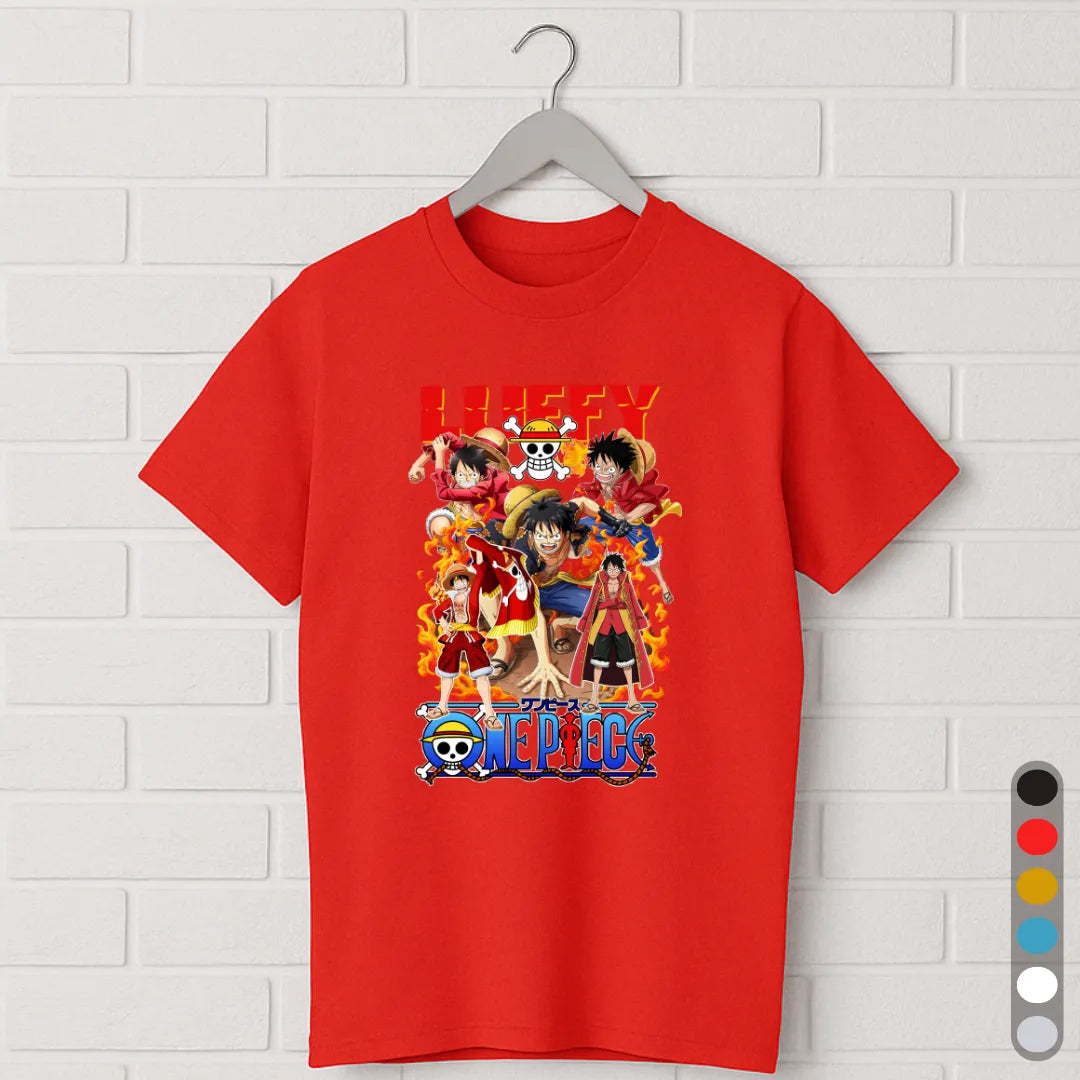 Luffy Evolution T-Shirt – One Piece Anime Tee