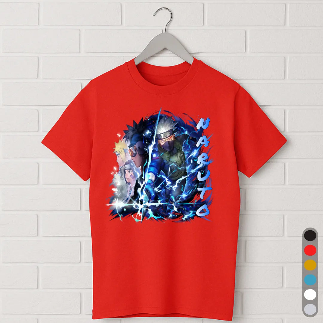 Kakashi Naruto T-Shirt – Team Minato Lightning Tee