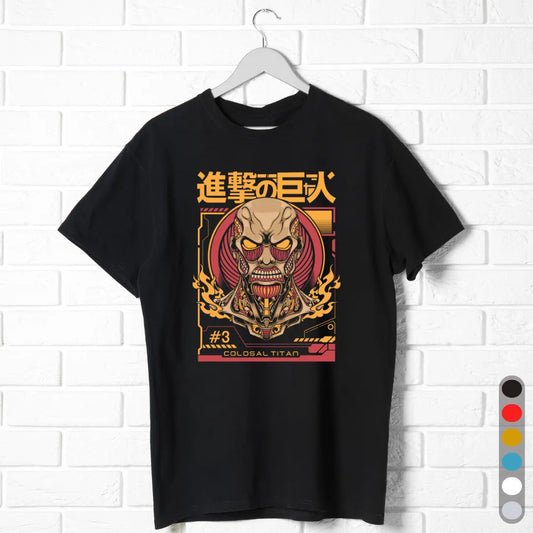 Anime Mecha Style Graphic Tee Manga | Attack on Titan