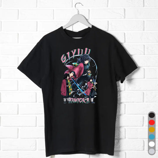 Giyuu Tomioka T-Shirt – Demon Slayer Anime Tee black
