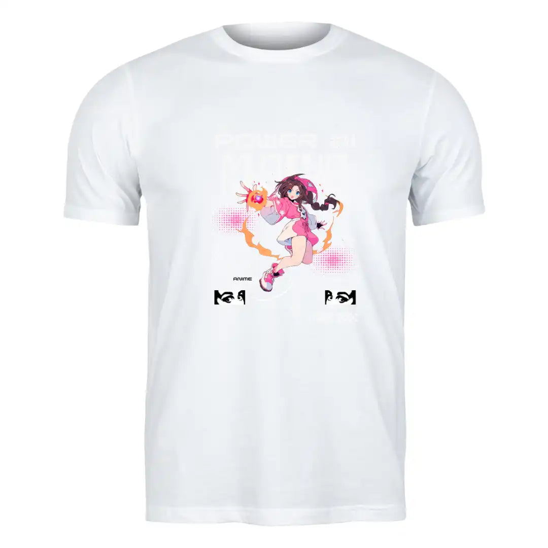 Mystic Energy Anime T-Shirt in White