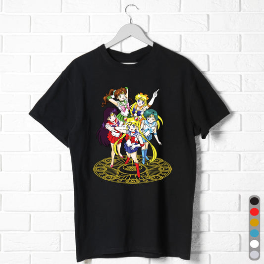 Sailor Moon Inner Scouts T-Shirt – 90s Anime Girl Group Tee