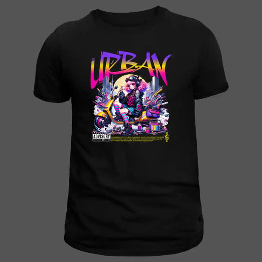 Urban Chaos Anime T-Shirt in Black